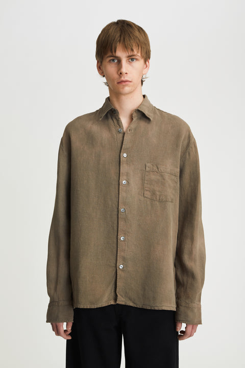 Keen Heavy Overdye Linen Brown