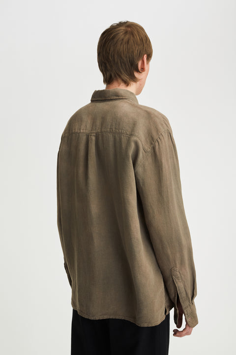 Keen Heavy Overdye Linen Brown