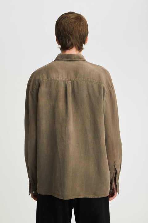 Keen Heavy Overdye Linen Brown