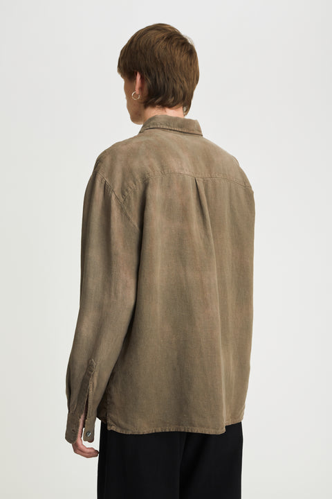 Keen Heavy Overdye Linen Brown