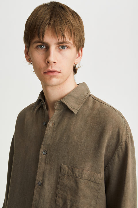 Keen Heavy Overdye Linen Brown