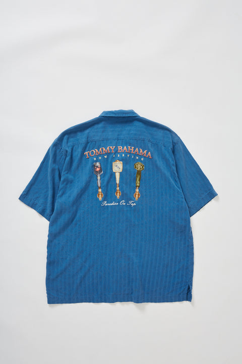 Embroidered Caribbean Silk Shirt (XL)