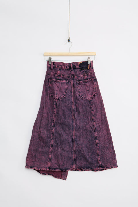 Overdyed denim skirt (XXS)