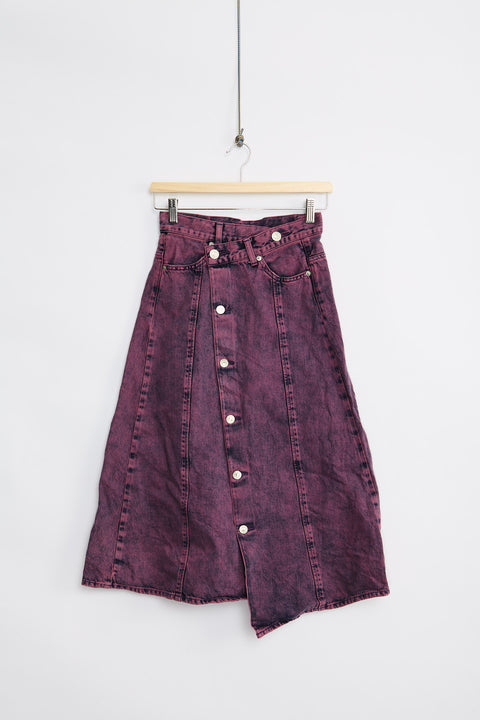 Overdyed denim skirt (XXS)
