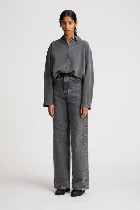 Tiki Japan Charcoal Noil Silk