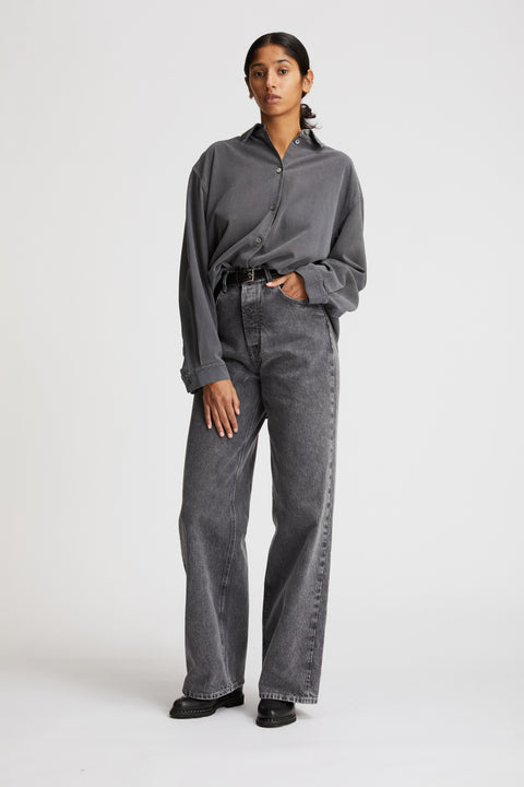 Tiki Japan Charcoal Noil Silk