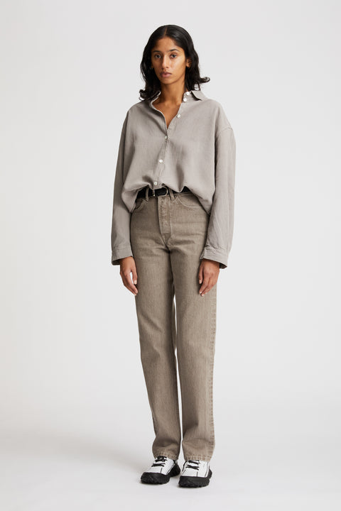 Tiki Japan Taupe Noil Silk