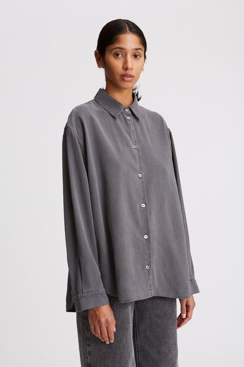 Tiki Japan Charcoal Noil Silk