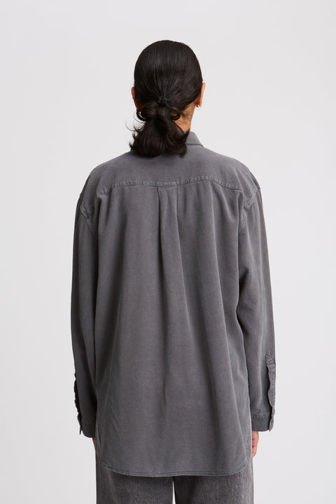 Tiki Japan Charcoal Noil Silk