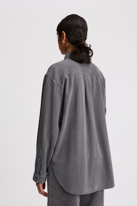 Tiki Japan Charcoal Noil Silk