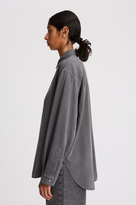 Tiki Japan Charcoal Noil Silk