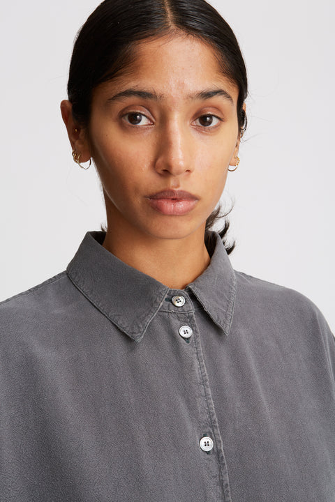 Tiki Japan Charcoal Noil Silk