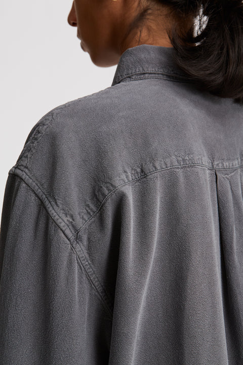 Tiki Japan Charcoal Noil Silk