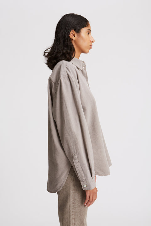 Tiki Japan Taupe Noil Silk