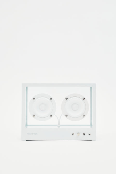 Small Transparent Speaker White