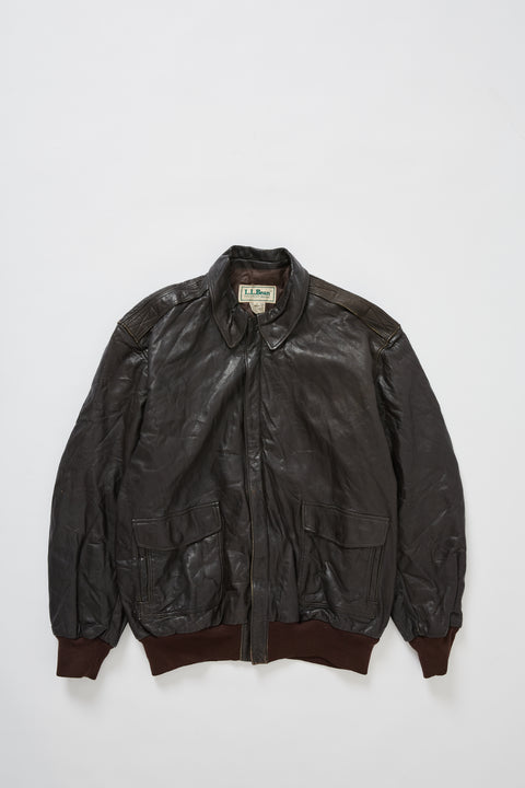 80's L.L. Bean Leather jacket (XL)