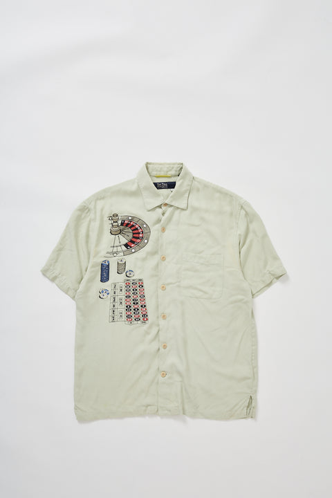 Embroidered Silk Shirt (M)