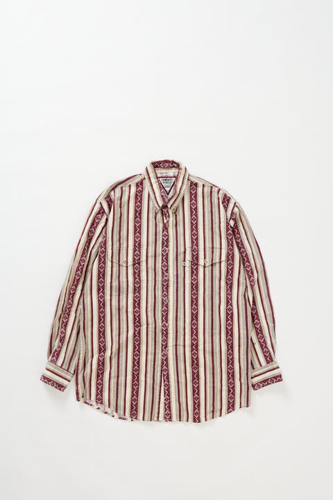 Stripe print shirt (L)