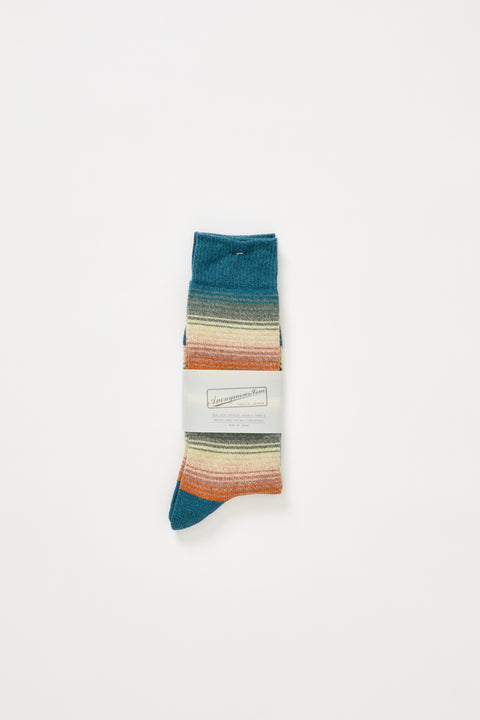 Serape Stripes Crew Green