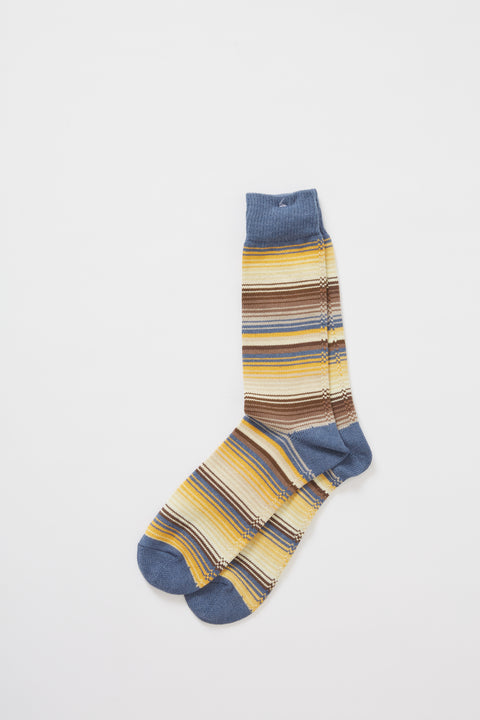 Serape Stripes Crew Blue/Yellow