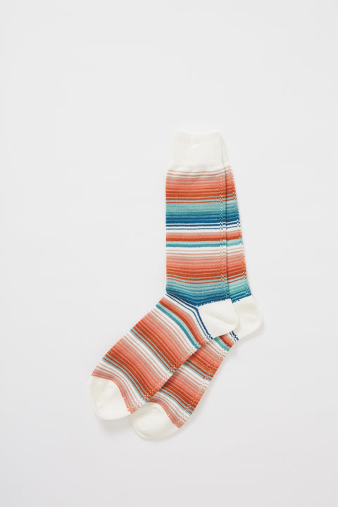 Serape Stripes Crew White