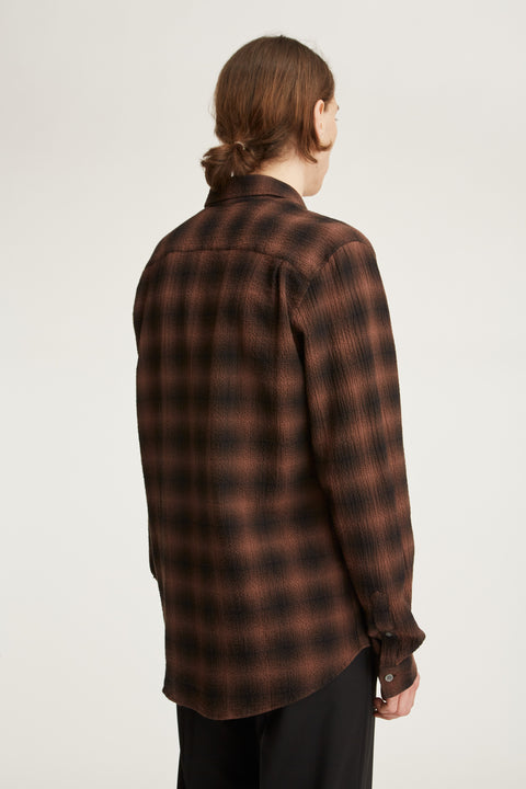 Connely Brown Grunge Check