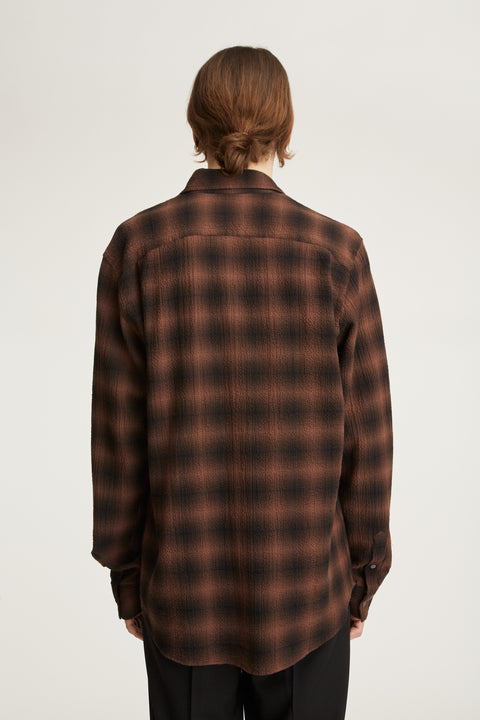 Connely Brown Grunge Check
