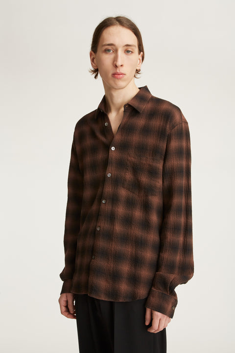 Connely Brown Grunge Check