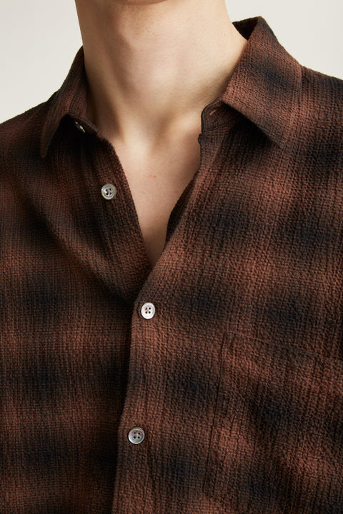 Connely Brown Grunge Check
