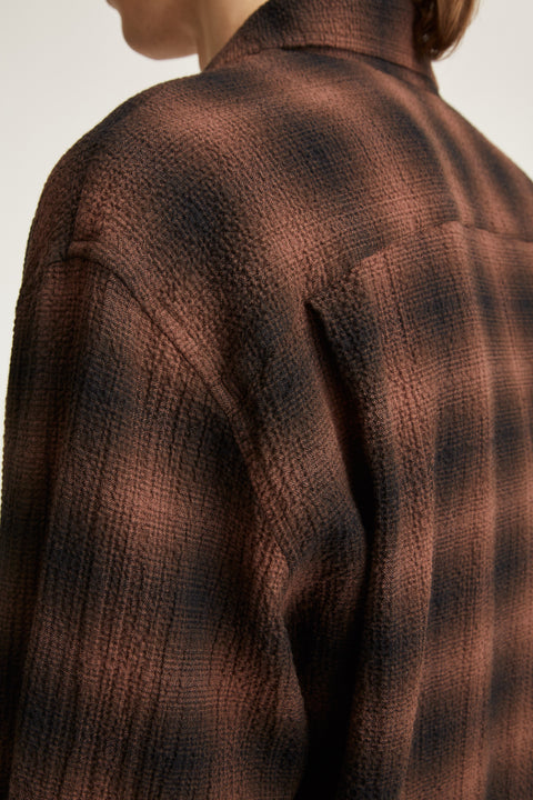Connely Brown Grunge Check