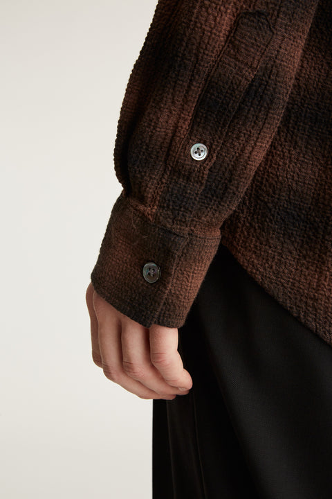 Connely Brown Grunge Check